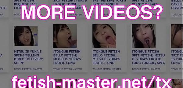  Japanese Asian Tongue Spit Face Nose Licking Sucking Kissing Handjob Fetish - More at fetish-master.net